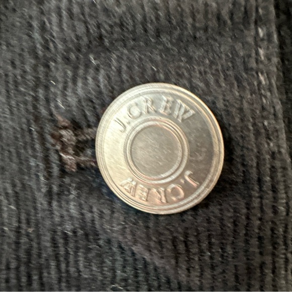 J Crew Black Corduroy High Waisted Button Front Skirt Size 27 - Picture 6 of 8